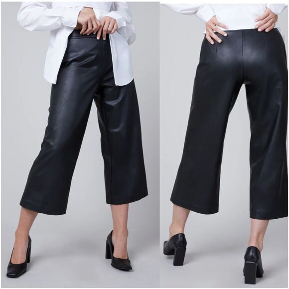 Spanx Leather-like Culottes Small - Picture 3 of 12